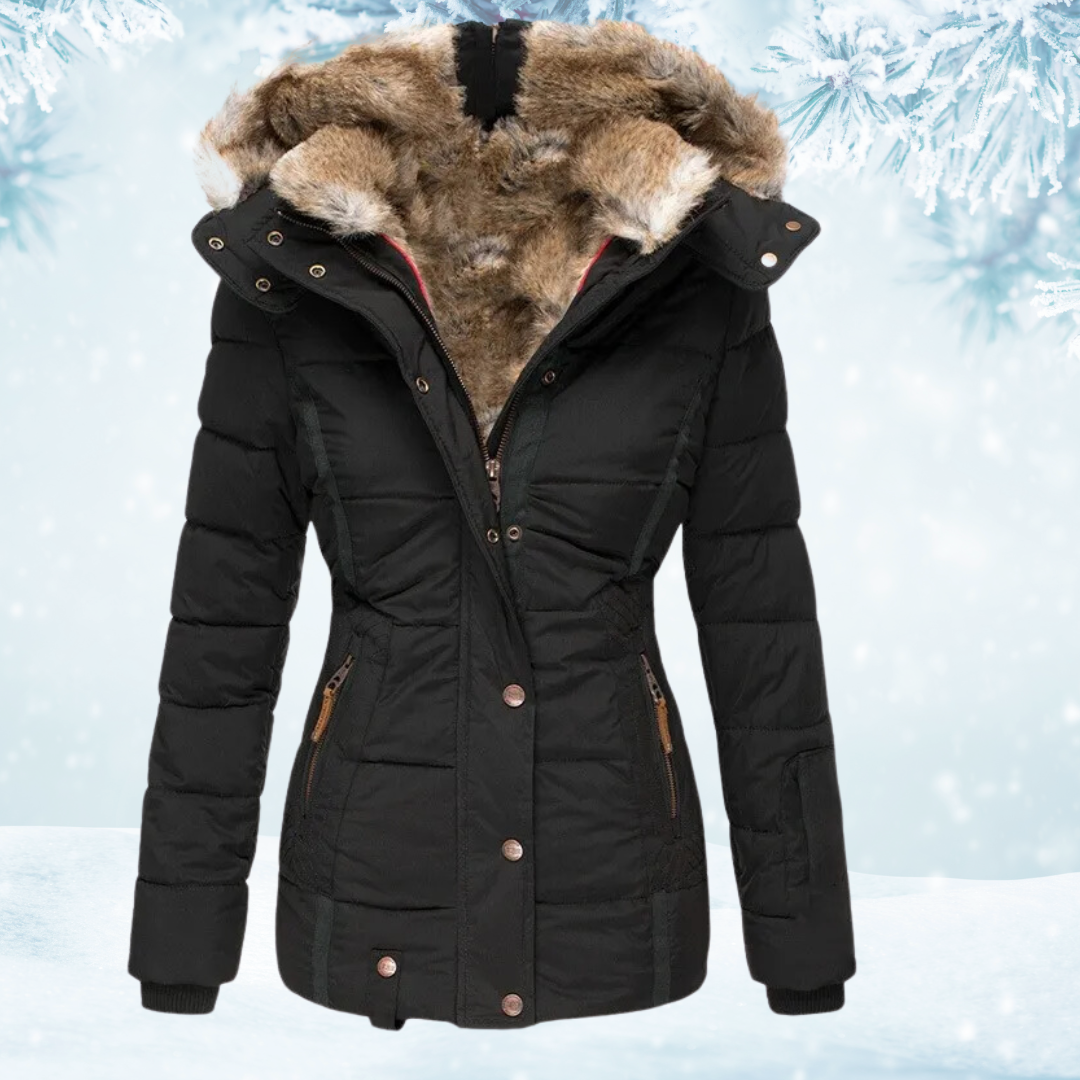 Carla™ - Bequeme warme Winterjacke mit Fell