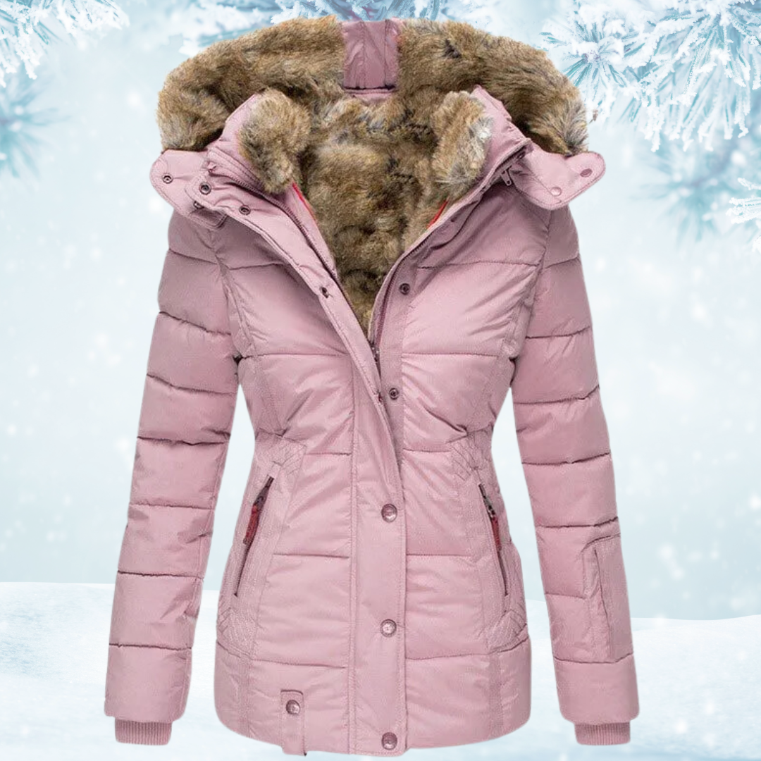 Carla™ - Bequeme warme Winterjacke mit Fell