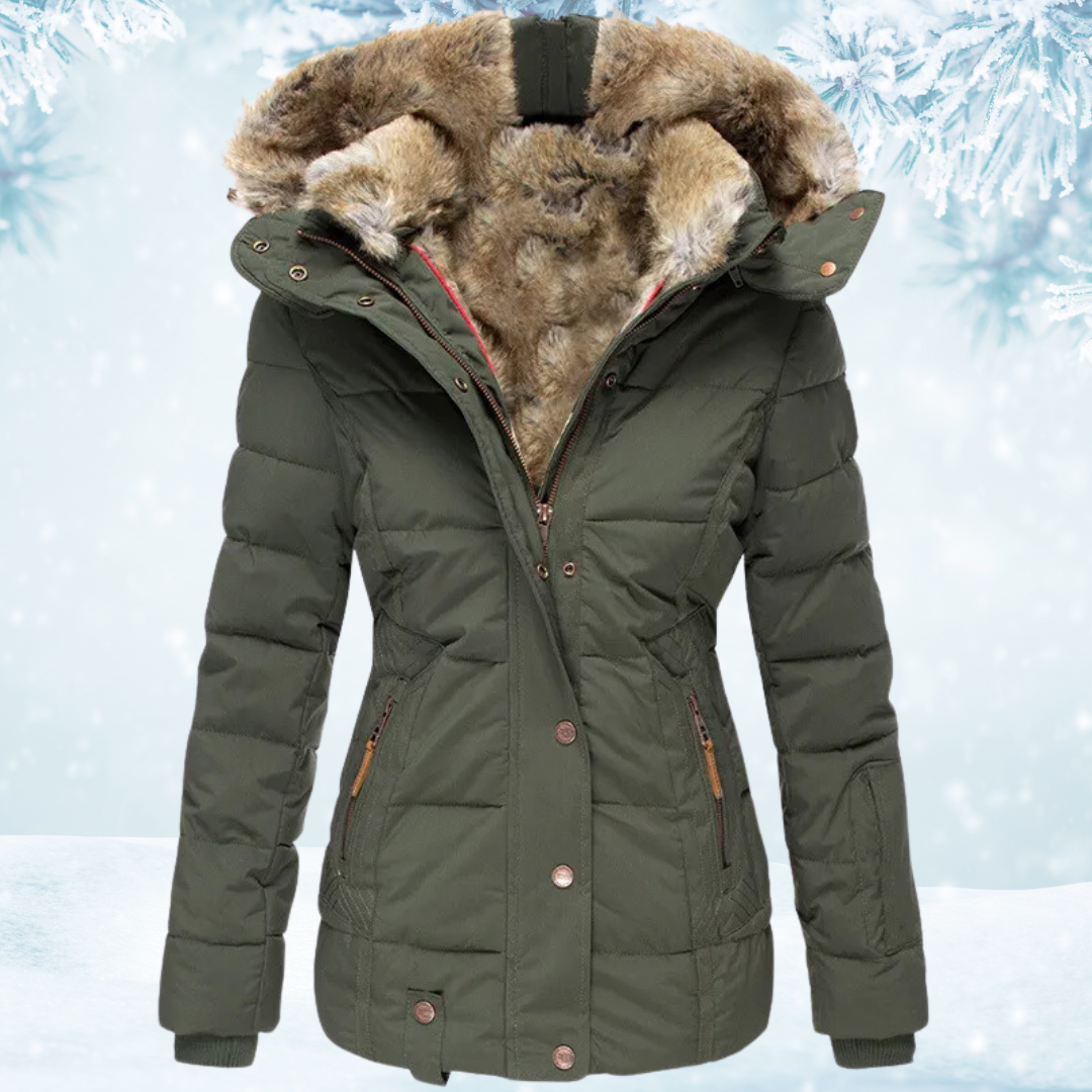 Carla™ - Bequeme warme Winterjacke mit Fell